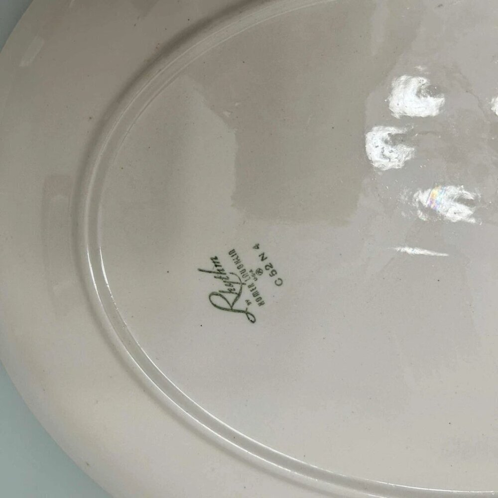 1951 Vintage Homer Laughlin Rhythm American Provincial Oval Platter Replacement - Picture 4 of 4